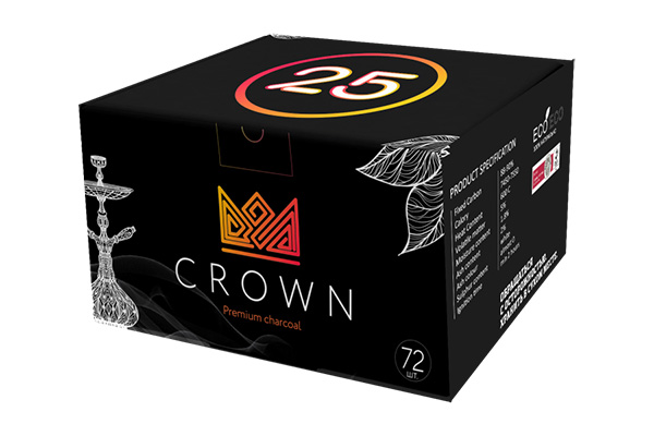 Уголь для кальяна Crown Big 72 Уголь для кальяна Crown Big 72