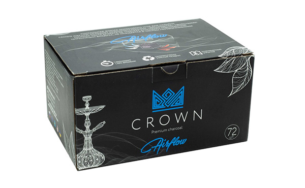 Уголь для кальяна Crown Airflow 72 Уголь для кальяна Crown Airflow 72