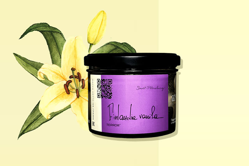 Табак для кальяна "Trofimoff"s" terror со вкусом Finlandia Vanila (Ванильная водка с холодком)