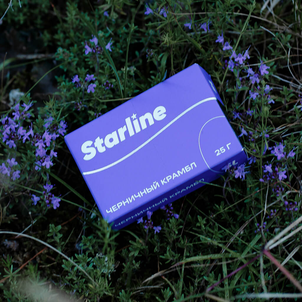 Табак для кальяна Starline со вкусом Черничный крамбл Табак для кальяна Starline со вкусом Черничный крамбл