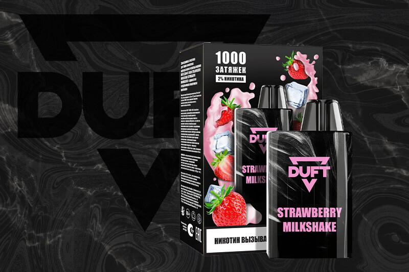 Одноразка DUFT 1000 Strawberry Milkshake