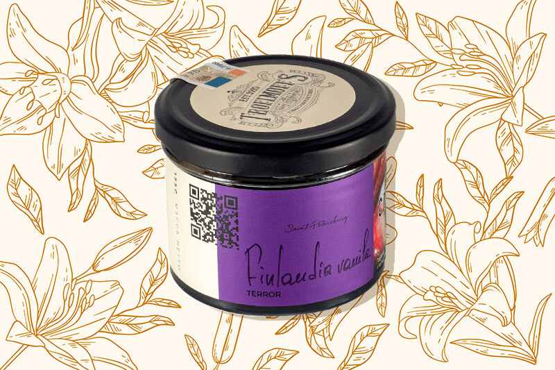 Табак для кальяна со вкусом ванили Trofimoff"s Terror Finlandia Vanila (Ванильная водка с холодком)