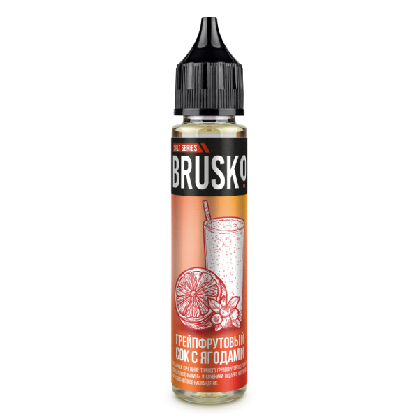 Жидкость Brusko Salt - 2, Грейпфрутовый сок с ягодами, 30 мл