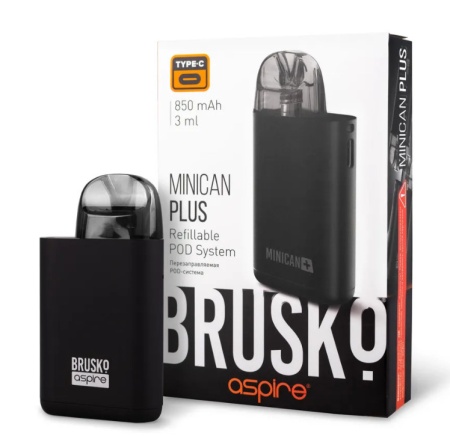 BRUSKO MINICAN PLUS 850 mAh Черный