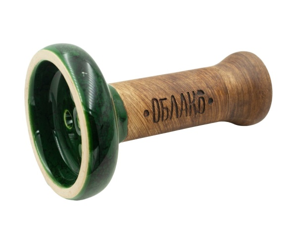 Чаша Облако Glaze Black - Зелёный черный мрамор