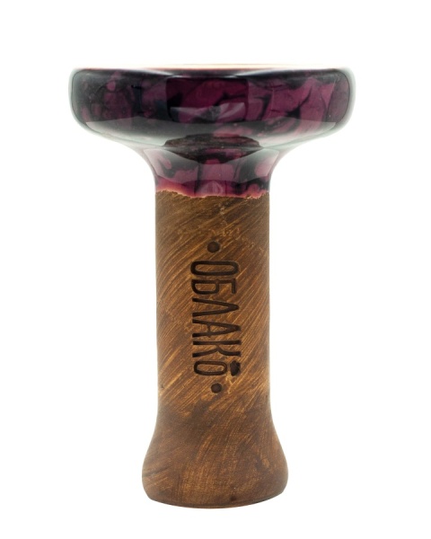 Чаша Облако Glaze Black - Малиновый черный мрамор