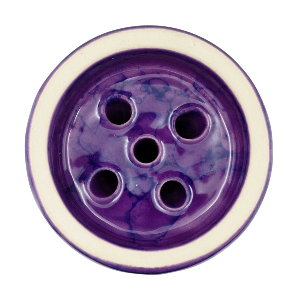 Чаша Облако Glaze Black - Фиолетовый синий мрамор