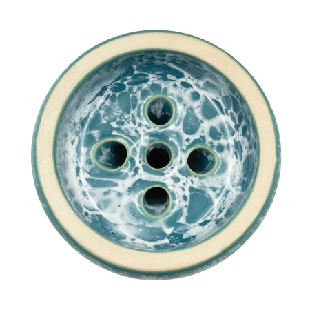 Чаша Облако Glaze Black - Голубой-белый мрамор