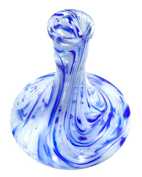 Колба Vessel Glass Крафт Крошка бело-синий