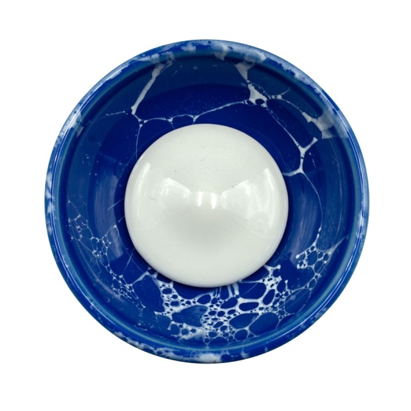 Чаша Облако Flow - Белый/Сине-белый мрамор