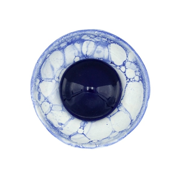 Чаша Облако Flow - Синий/Сине-белый мрамор