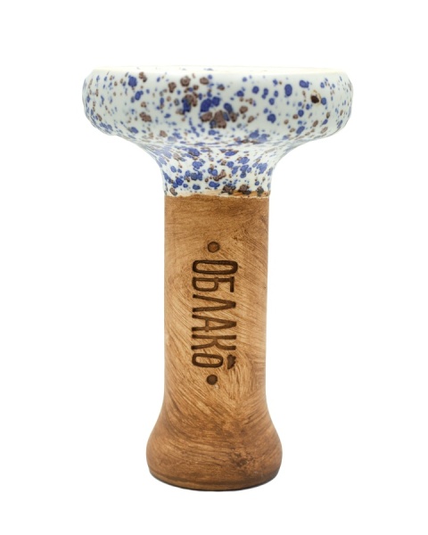 Чаша Облако Glaze Black - Белый в точку