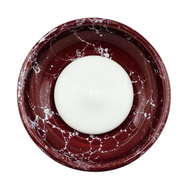 Чаша Облако Flow - Белый/Вишнево-белый мрамор