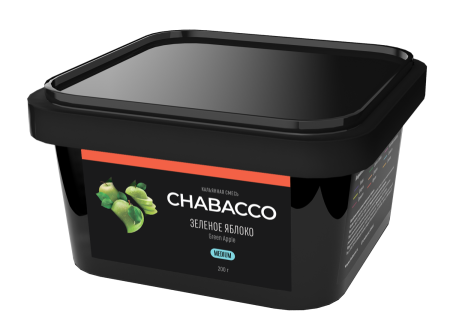 Chabacco Medium Green Apple (Зеленое яблоко), 200 гр