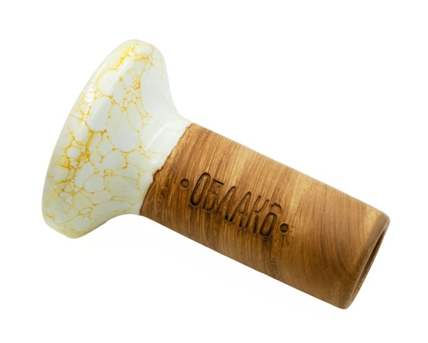 Чаша Облако Flow - Красный/Бело-желтый мрамор