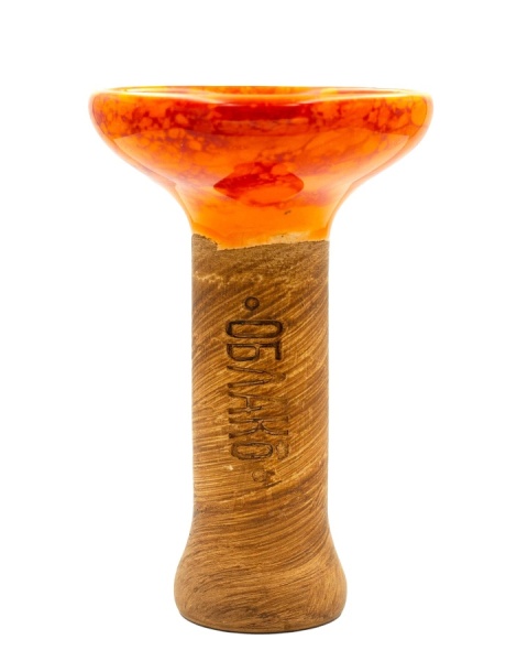 Чаша Облако Glaze Phunnel M - Оранжевый красный мрамор