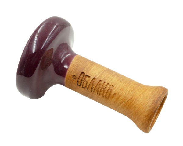 Чаша Облако Glaze Black - Бордово-серый мрамор