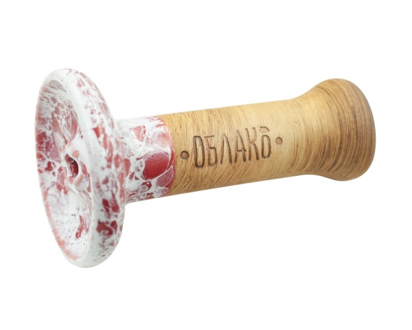 Чаша Облако Glaze Phunnel S - Красно-белый мрамор