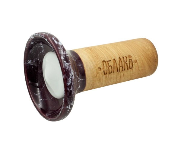 Чаша Облако Flow - Белый/Бордово-белый мрамор