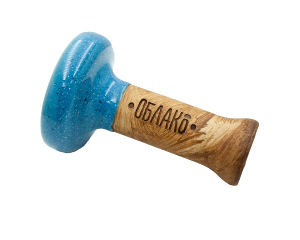 Чаша Облако Glaze Black - Голубой в точку