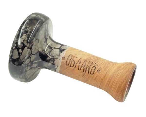 Чаша Облако Glaze Black - Серо-черный мрамор 