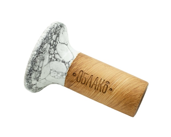 Чаша Облако Flow - Вишневый/Бело-черный мрамор