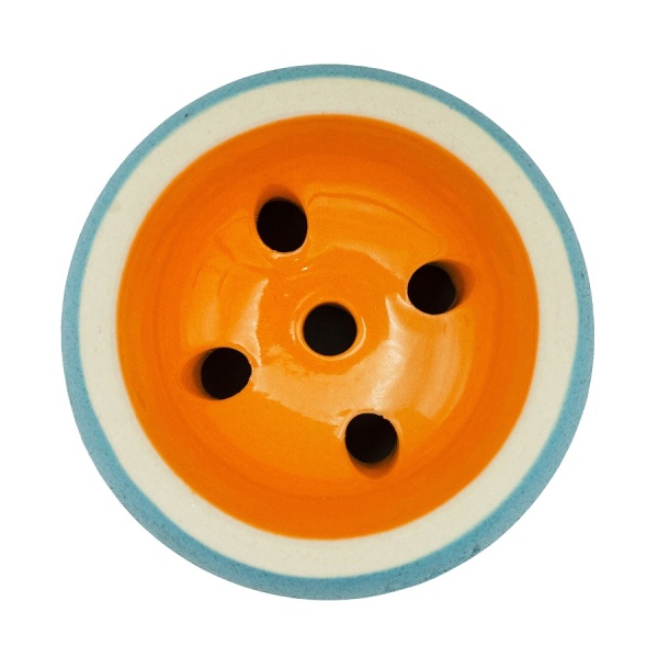 Чаша Форма Турка Бетон Голубой / Оранжевый