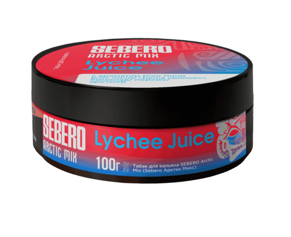 Sebero Arctic Mix Lychee Juice (Сок личи, груша, персик, арктик), 100 гр