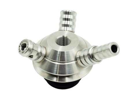 Кальян Coilovers Mini Пурпурно-золотой сплеш НЕРЖ