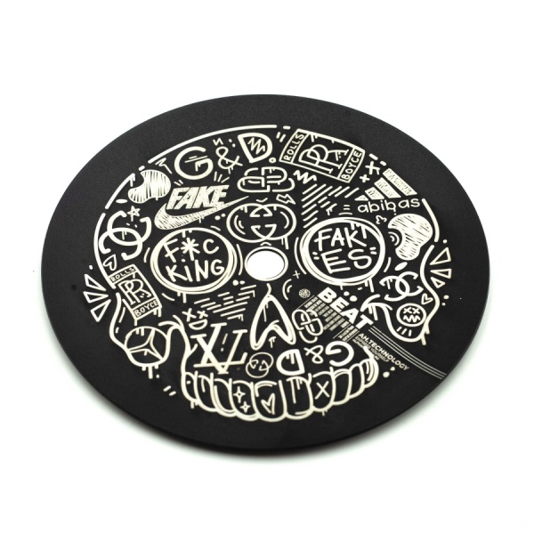 Дизайнерское блюдце плоское Beat 04