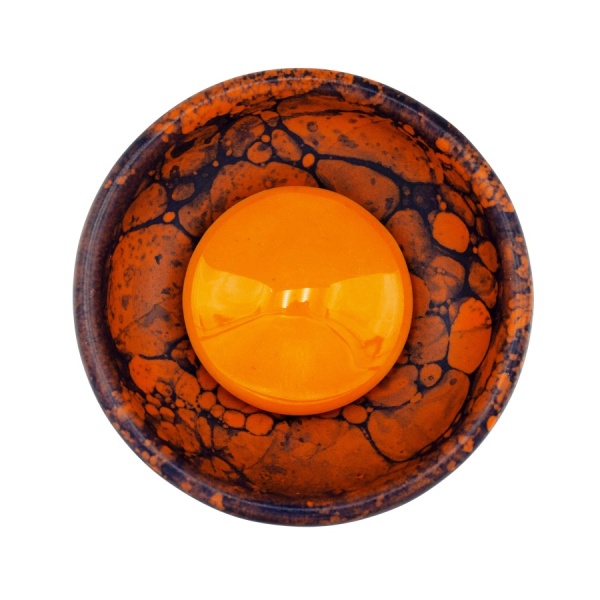 Чаша Облако Flow - Оранжевый/Оранжево-матовый синий мрамор