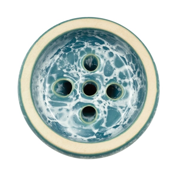 Чаша Облако Glaze Black - Голубой-белый мрамор