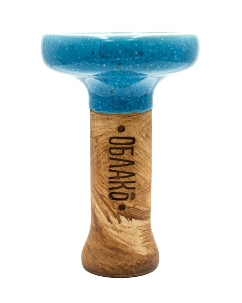 Чаша Облако Glaze Black - Голубой в точку