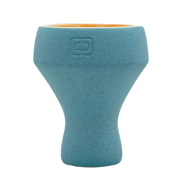 Чаша Форма Турка Бетон Голубой / Оранжевый