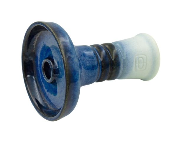 Чаша Форма Фанел Глазурь белый / синий