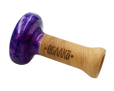 Чаша Облако Glaze Black - Фиолетовый синий мрамор