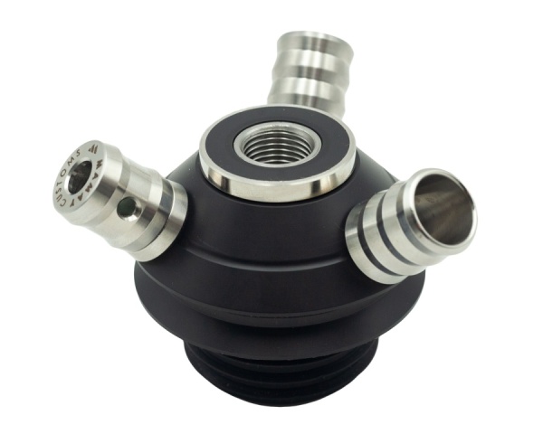 Кальян Coilovers Micro Анодированный Черный/Золотой
