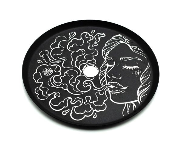 Дизайнерское блюдце плоское Alpha Hookah 18