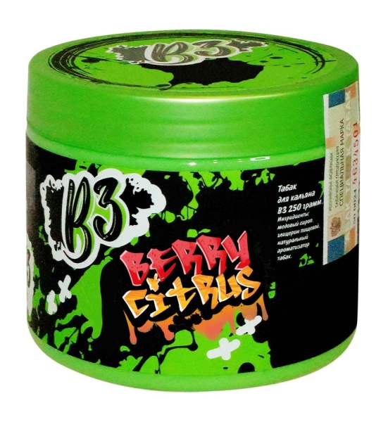 B3 Berry Citrus (Земляника, Малина, Грейп), 250 гр