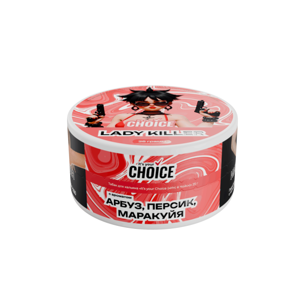 CHOICE Lady Killer (Арбуз, персик, маракуйя), 25 гр