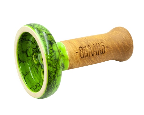 Чаша Облако Glaze Black - Салатово-черный мрамор