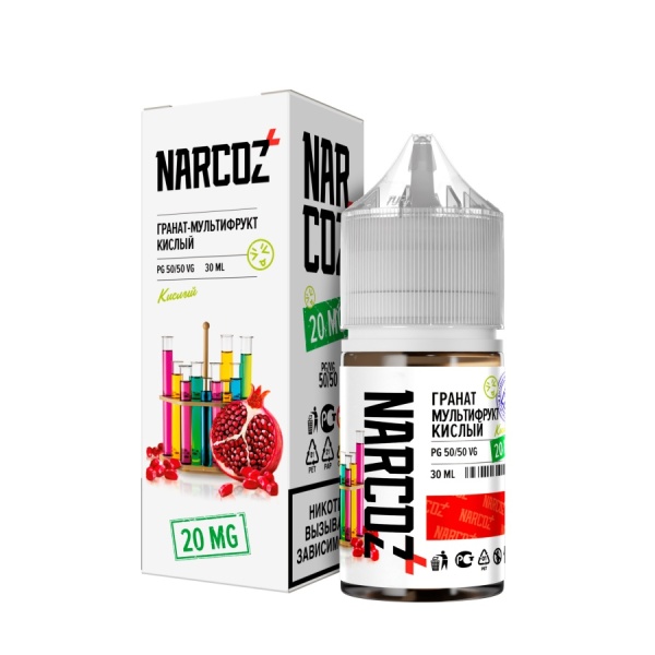 NARKOZ Salt 30мл, Гранат Мультифрукт Кислый