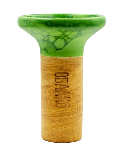 Чаша Облако Flow - Black on Light Green-Green Marble