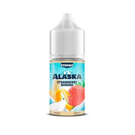 Alaska SALT STRONG Strawberry Banana / Прохладный коктейль из клубники и банана, 20 - 30мл 