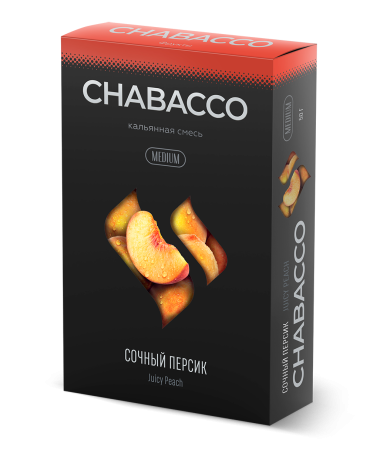 Chabacco Medium Juicy Peach (Сочный Персик), 50 гр