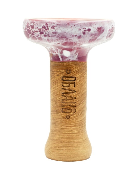 Чаша Облако Glaze Black - Малиновый белый мрамор