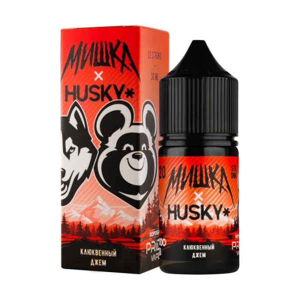 Жидкость МИШКА HUSKY Strong 20мг Клюквенный джем 30 мл