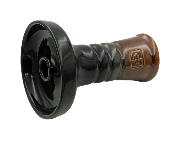 Чаша Форма Фанел Глазурь коричневый / черный глянец