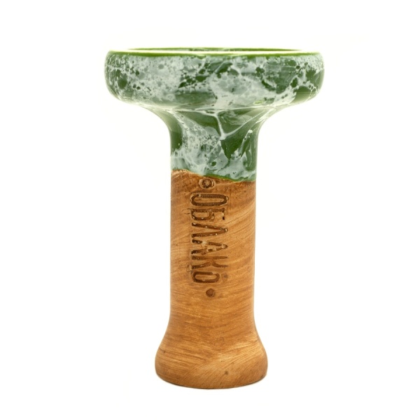 Чаша Облако Glaze Black - Зелёный мрамор