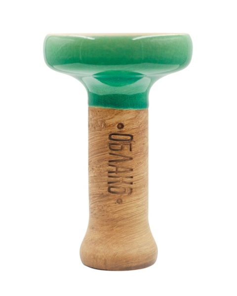 Чаша Облако Glaze Black - Зелёная кракле